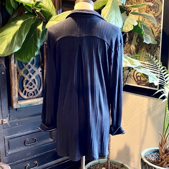 Free People Annie Ribbed Collar V Neck Pull Over Top - Picture 7 of 11